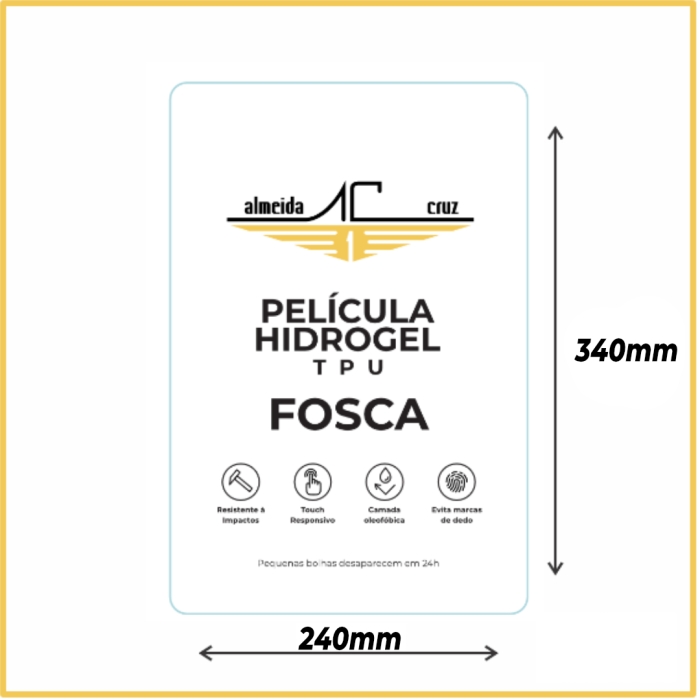 Lâmina Hidrogel Fosca para Máquina de Películas Almeida Cruz - Tablet 13