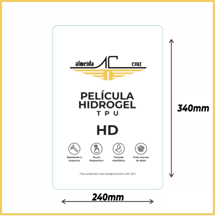 Lâmina Hidrogel HD para Máquina de Películas Almeida Cruz - Tablet 13