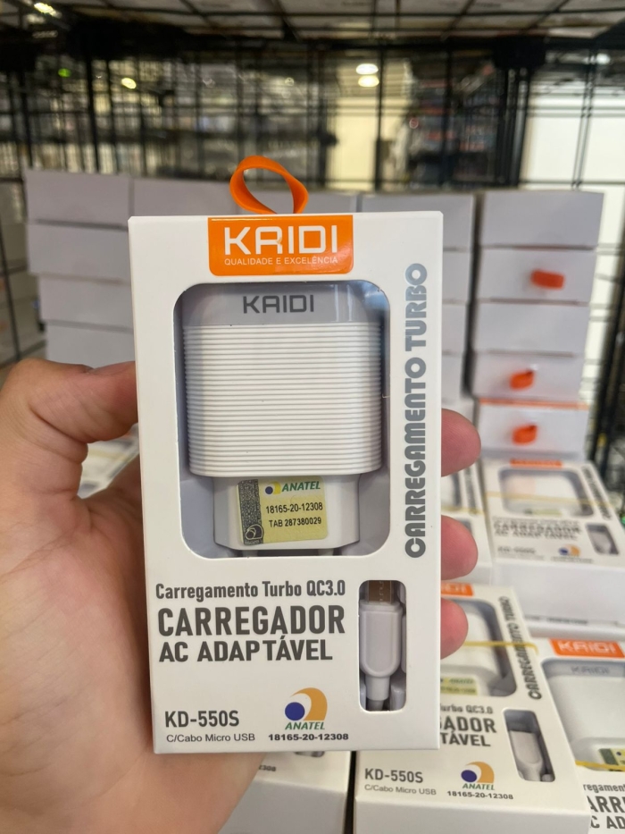Carregador Turbo QC 3.0 V8 Kaidi - KD-550S