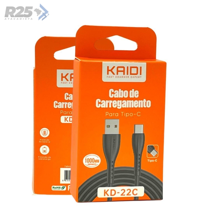 Cabo USB Type-C Kaidi - KD-22C