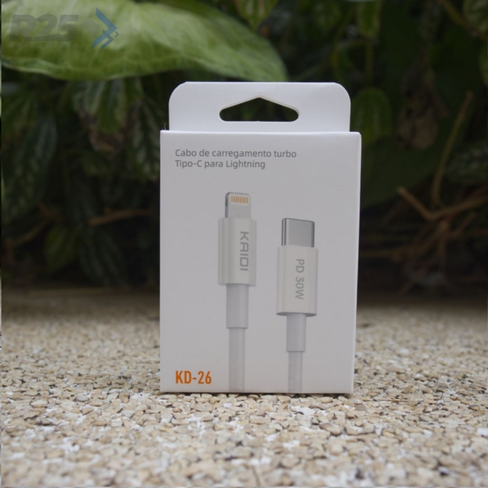 Cabo Type-C / Lightning Turbo 30W Kaidi - KD-26
