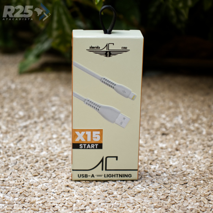 Cabo USB-A/Lightning Linha Start Almeida Cruz - X15