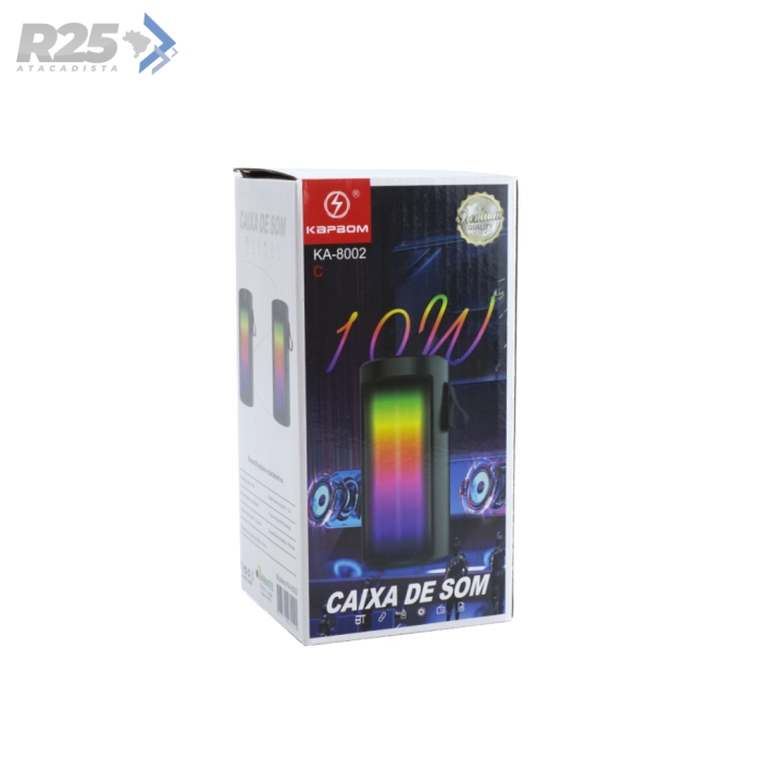 Caixa de Som com Led Kapbom - KA-8002