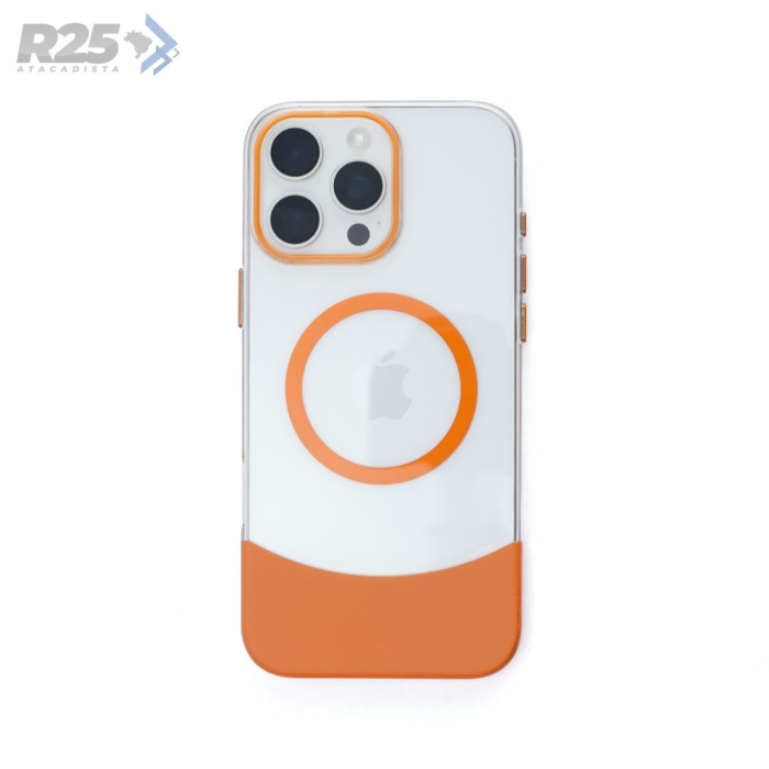 Capa Acrílica Transparente Dual Color - Apple