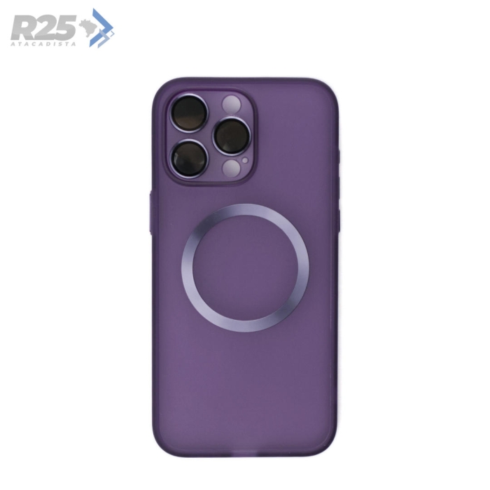 Capa Acrilica Fosca e Proteção de Lente New Skin Magsafe - Apple