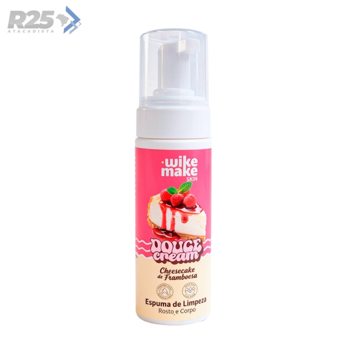 Espuma De Limpeza Rosto E Corpo Douce E Cream Wike Make - Miss Rôse WM0054
