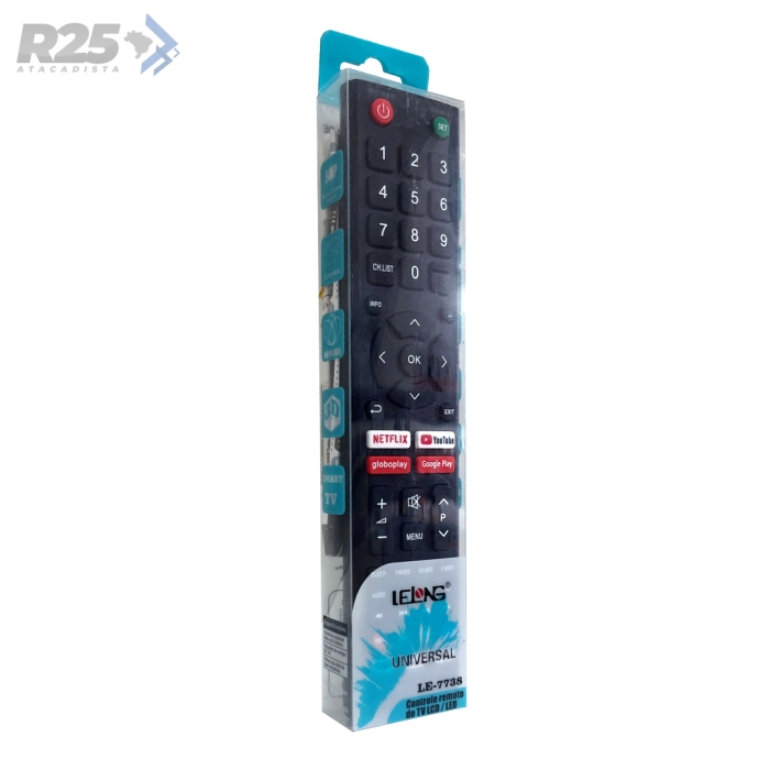 Controle Remoto Universal para TV LeLong - LE-7738