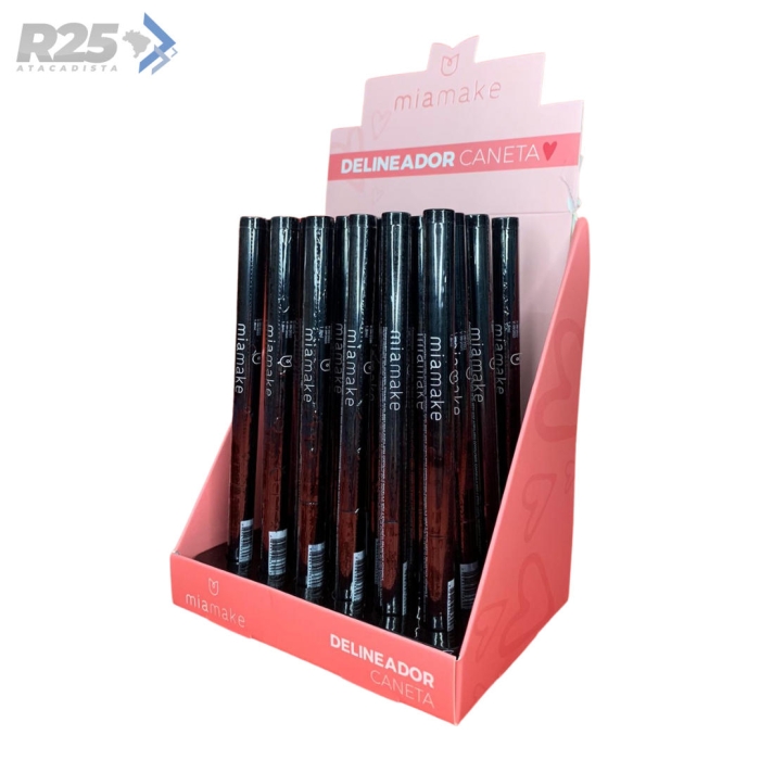 Delineador Caneta Preto 1,7ml - Mia Make
