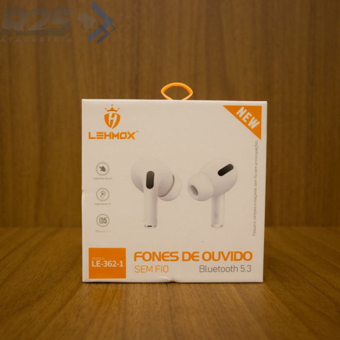 Fone de Ouvido Bluetooth com Borracha Lehmox - LE-362-1