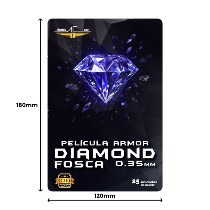 Lâmina Hidrogel Fosca Diamond para Máquina de Películas Almeida Cruz - Celular