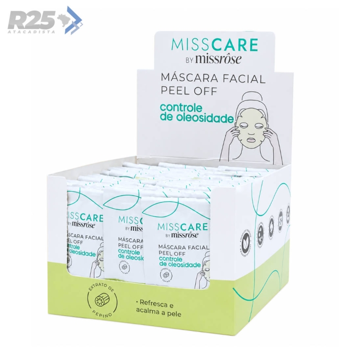 Máscara Facial Peel Off Controle de Oleosidade 8g - Miss Rôse MR166/B Máscara Facial Peel Off Controle de Oleosidade 8g - Miss Rôse MR166/B