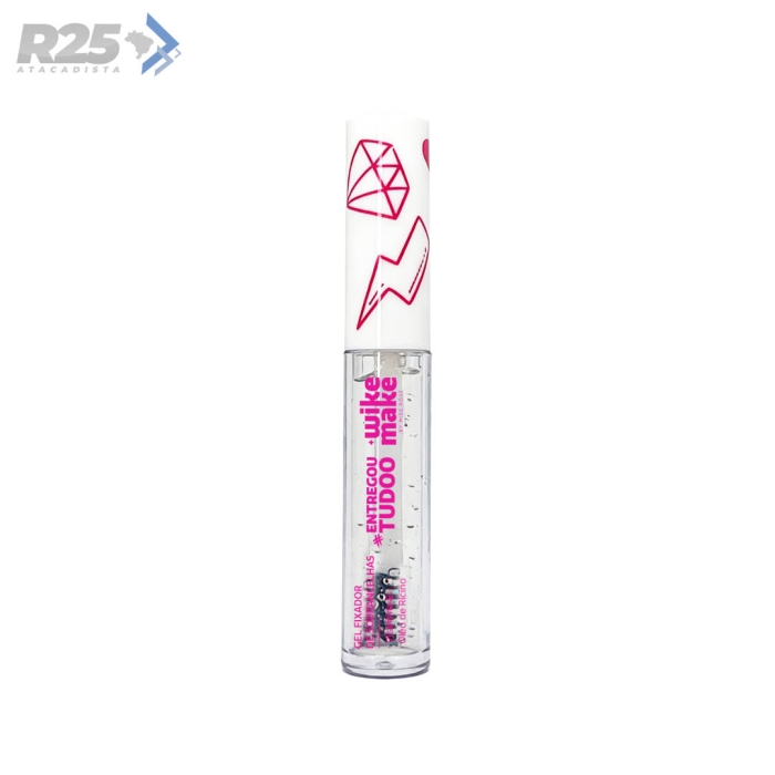 Gel Fixador de Sobrancelhas Wike Make - Miss Rosê WM0032