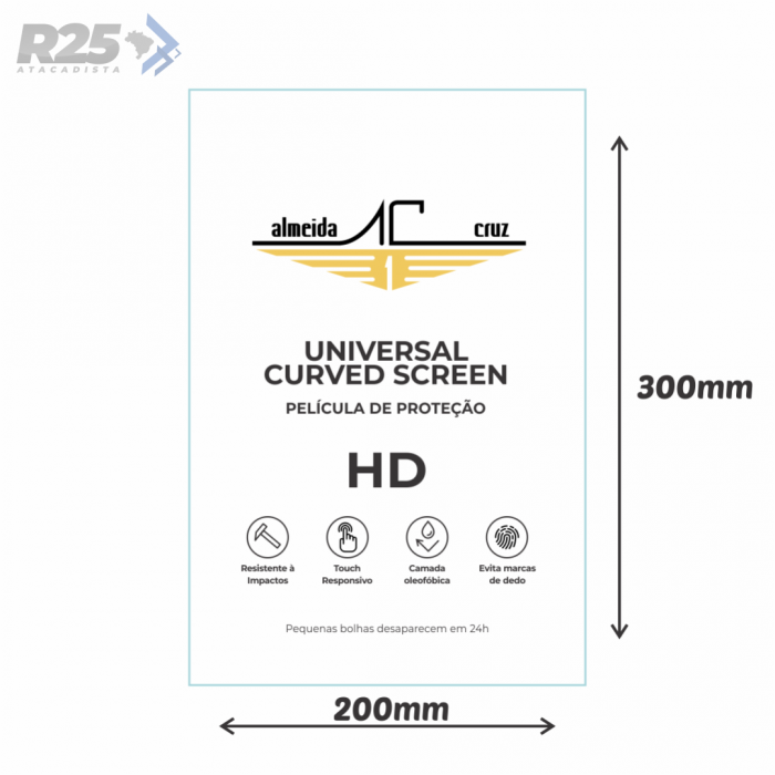 Lâmina Hidrogel HD para Máquina de Películas Almeida Cruz - Tablet 11