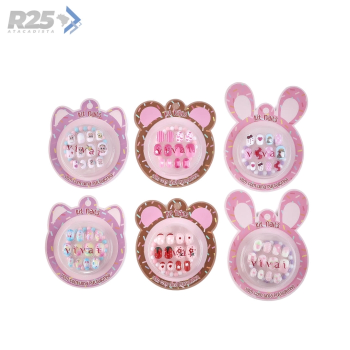 Kit Infantil Nails Com Pulseira - Vivai