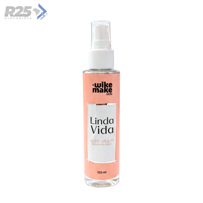 Body Splash Linda Vida Wike Make 120ml Miss Rôse WM0060/A