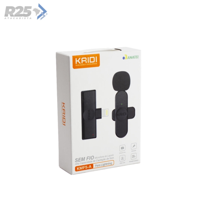 Microfone de Lapela para Lightning Kaidi - KMF5-A