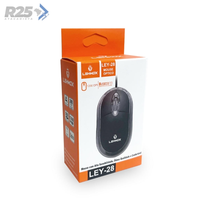Mouse Com Fio Lehmox - LEY-28