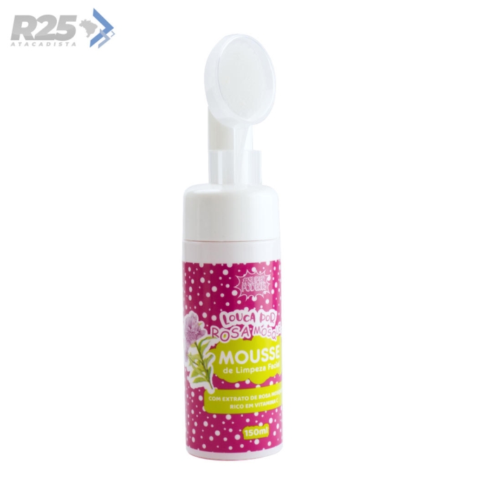 Mousse De Limpeza Facial Rosa Mosqueta 150ml - Super Poderes