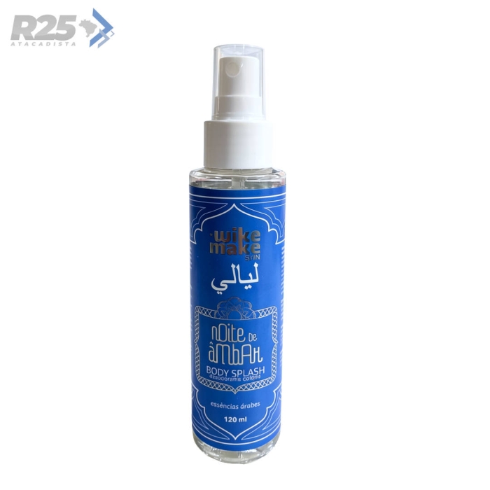 Body Splash Noite de Âmbar Wike Make 120ml - Miss Rôse WM0059/C