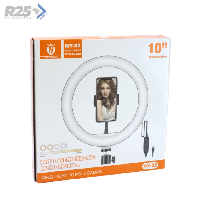 Ring Light 10 Polegadas Lehmox - NY-02