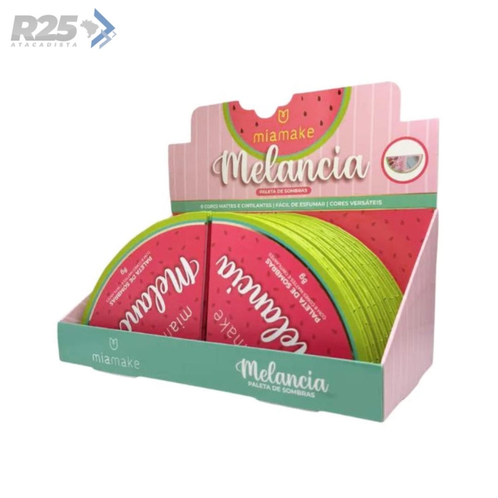 Paleta de Sombras Melancia 8 Cores Mattes e Cintilantes - Mia Make