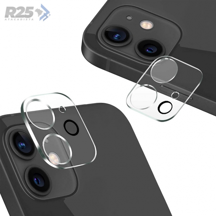 Película de Câmera 3D de Vidro - Transparente - Apple