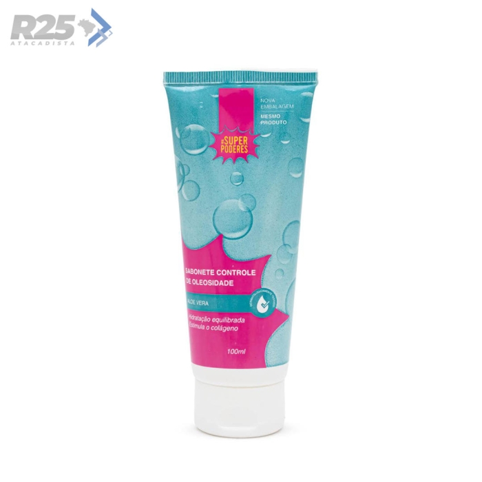 Sabonete Controle de Oleosidade Aloe Vera 100ml - Super Poderes