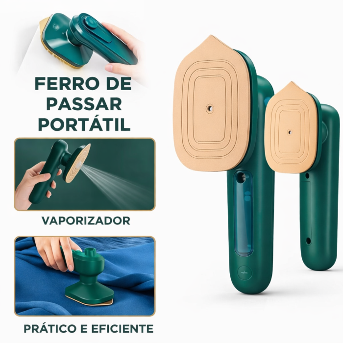 Mini Ferro de Passar Roupa Portátil a Vapor com Borrifador STARMEGA - ST-514
