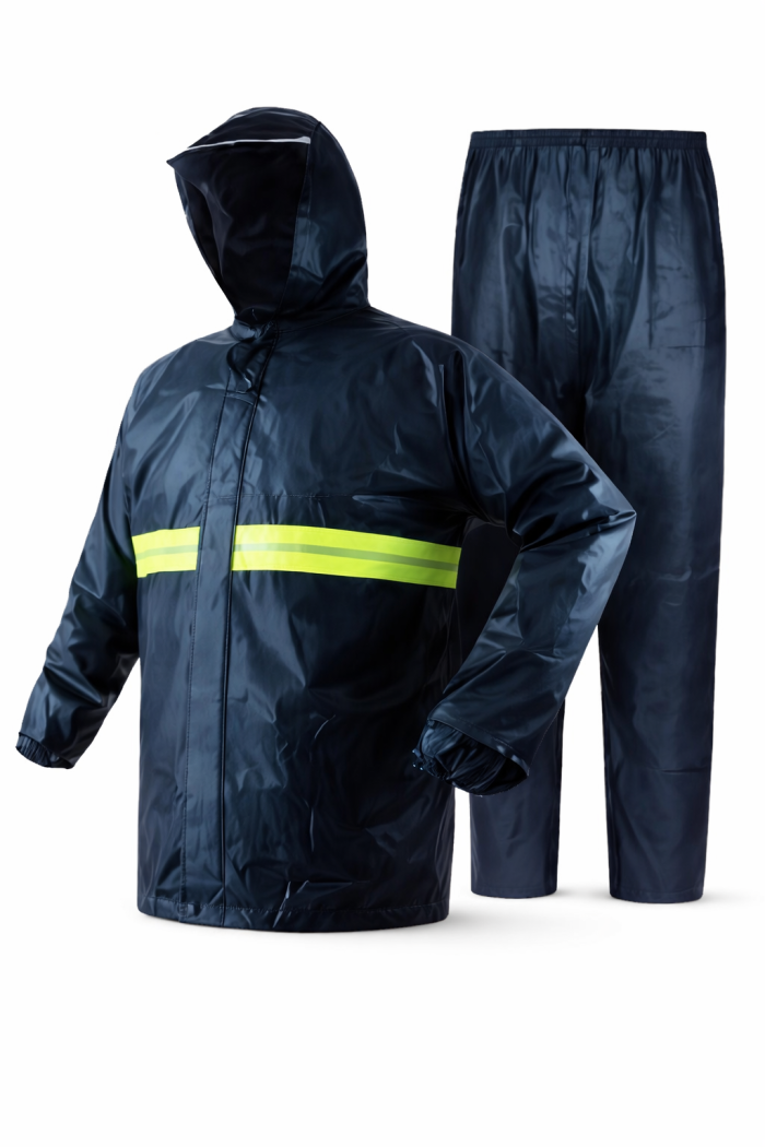 Conjunto Capa De Chuva Impermeável Motoboy Refletivo com Capuz STARMEGA - ST-764
