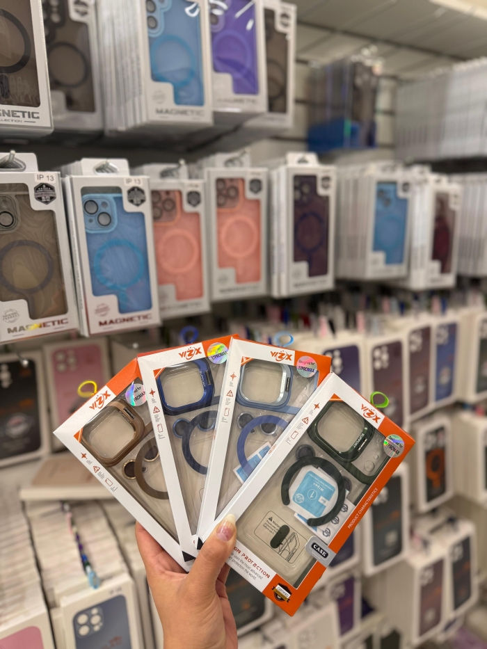 Capa Acrílica Transparente Com MagSafe/Suporte e Proteção de Lente - Apple