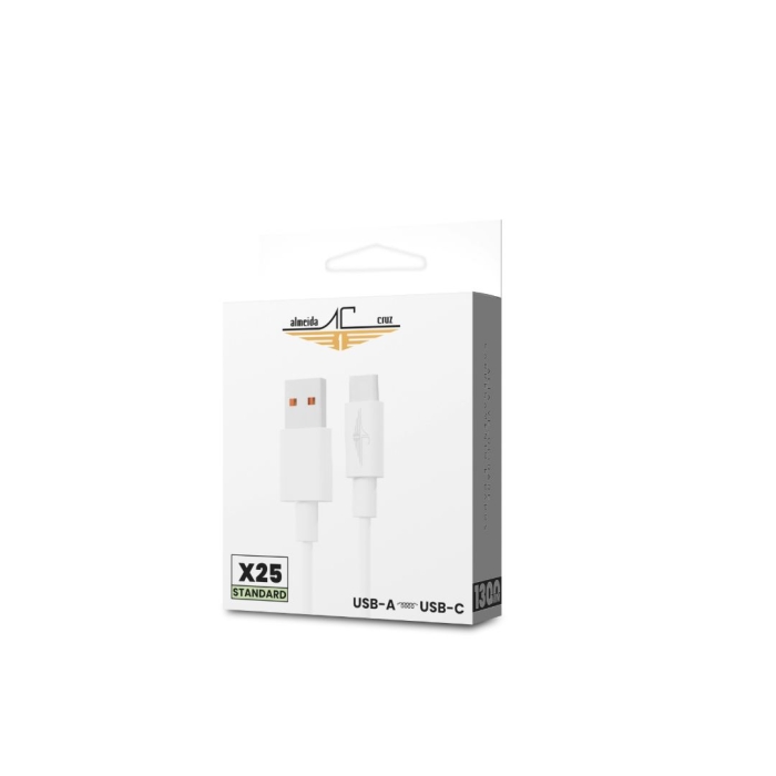 Cabo USB-A / Type-C Linha Standard X25 - Almeida Cruz