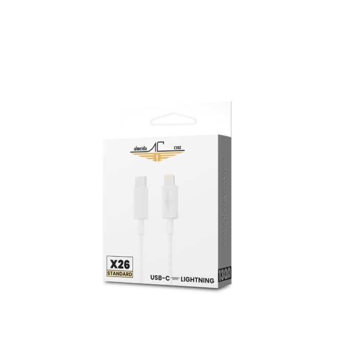 Cabo USB-C / Lightning Linha Standard X26 - Almeida Cruz	